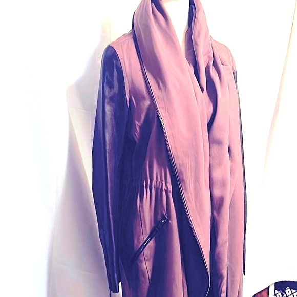 All Saints Jackets & Blazers - NWOT⚡️ALL SAINTS⚡️Coat/Leather Sleeves⚡️